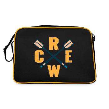 Rames croisées Rames Dessins T-Shirt Cadeau Cadeau - Sac Retro - noir/or - Dos