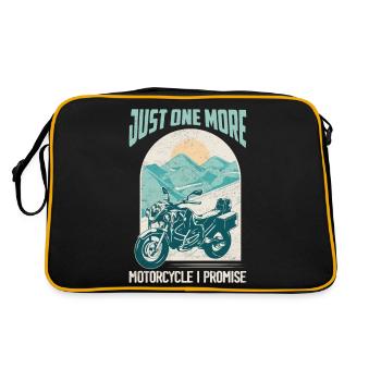 Juste une moto de plus que je promets Motocycliste B - Sac Retro - noir/or - Dos