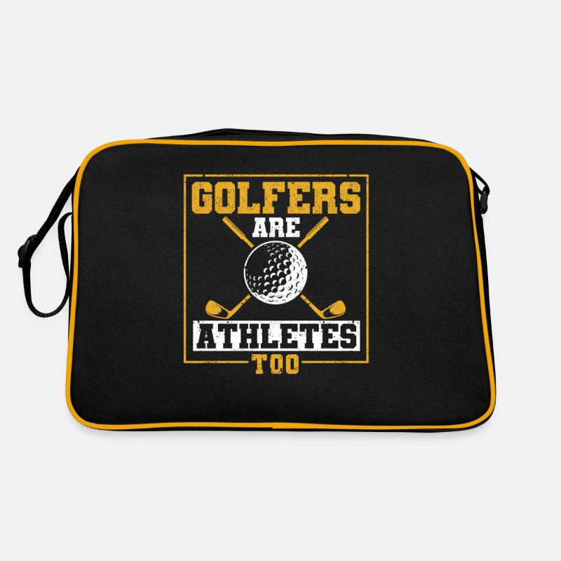 Fun golf lover Golf playing player Retro Bag