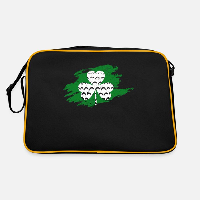Shamrock Golf Ball Sport St. Patrick's Day Irish Retro Bag