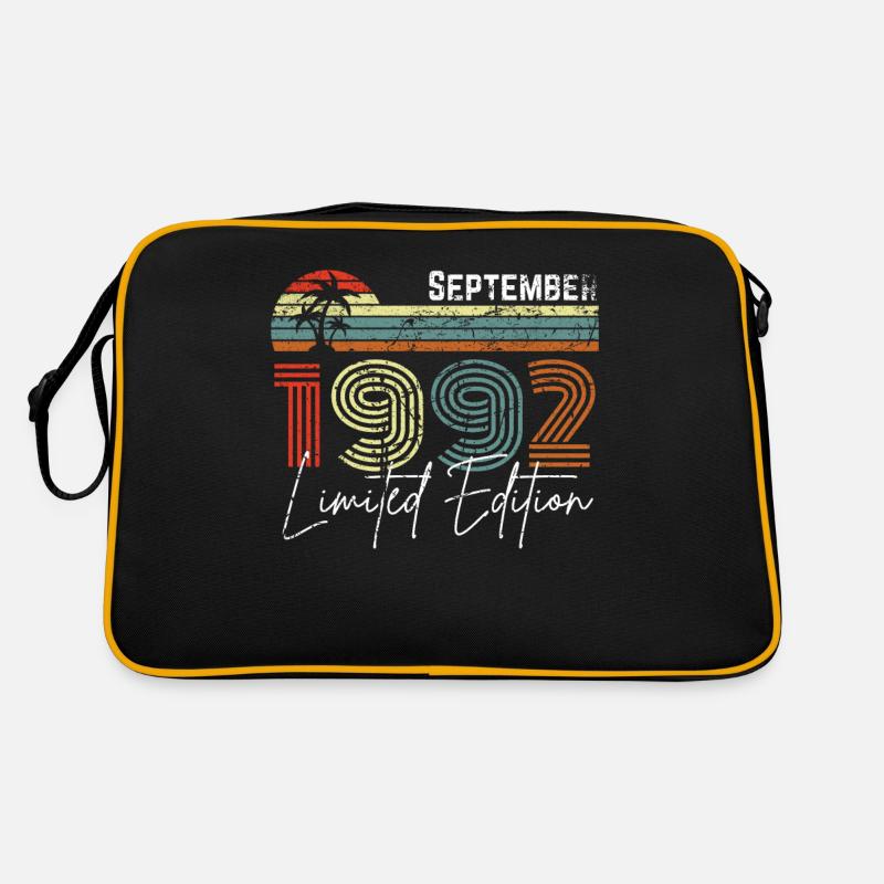 30 ans Septembre 1992 Vintage Édition Limitée - Sac Retro - noir/or