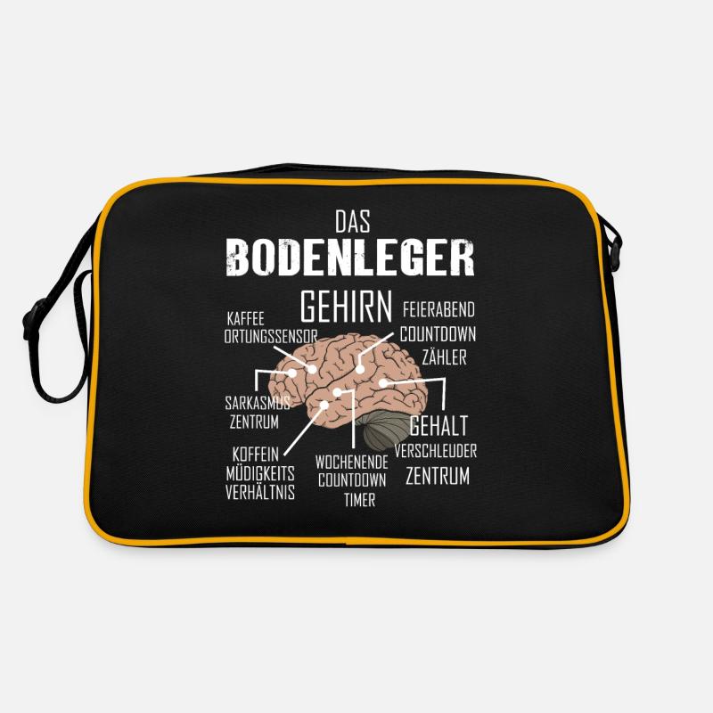 BODENLEGER Spruch Beruf Sarkasmus Lustig Humor Retro Tasche