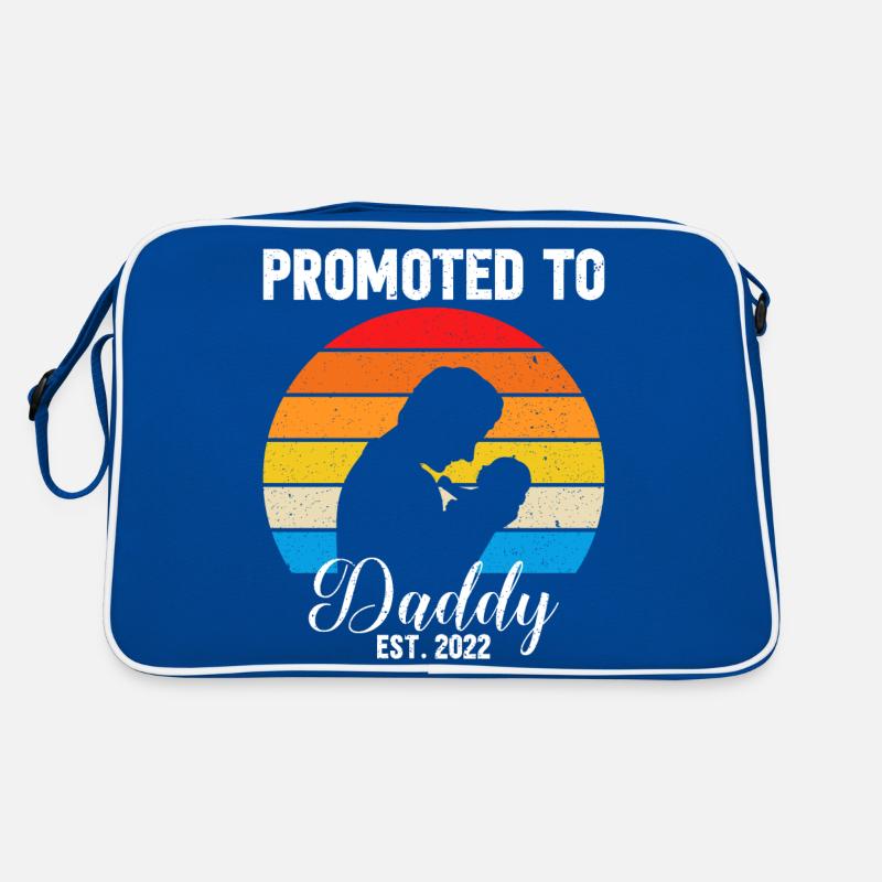 Zum Daddy 2022 Funny 1st Time Dad befördert Retro Tasche