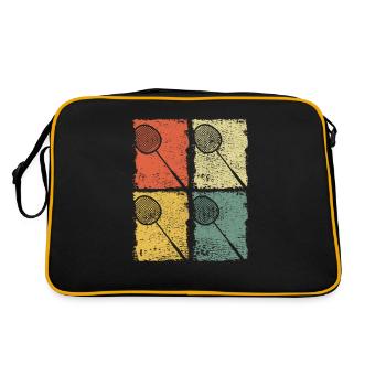 Raquette de badminton Badminton Rétro - Sac Retro - noir/or - Dos