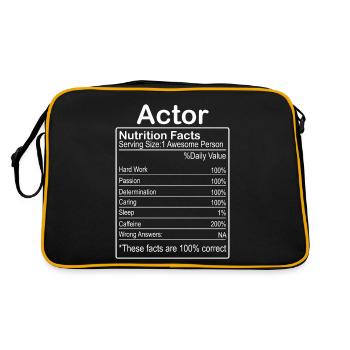 Actor nutrition facts - Retro Bag - black/gold - Back