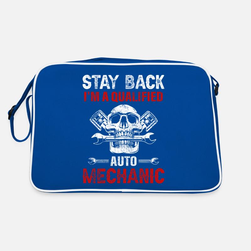 Stay Back, I'm A Qualified Auto Mechanic Workshop Retro Tasche