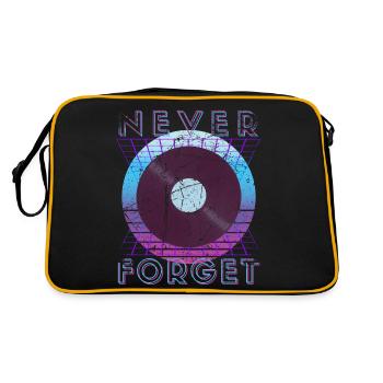 Never Forget Retro 80s 90s Nostalgia - Retro Bag - black/gold - Back