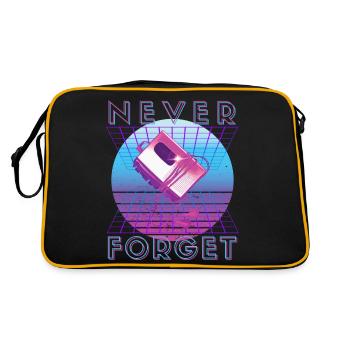 Never Forget Retro 80s 90s Nostalgia - Retro Bag - black/gold - Back