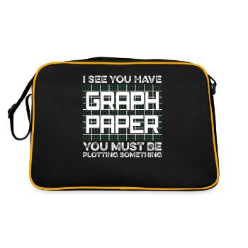 Funny Math Art Mathematics Student Math Lover Pun - Retro Bag - black/gold - Back