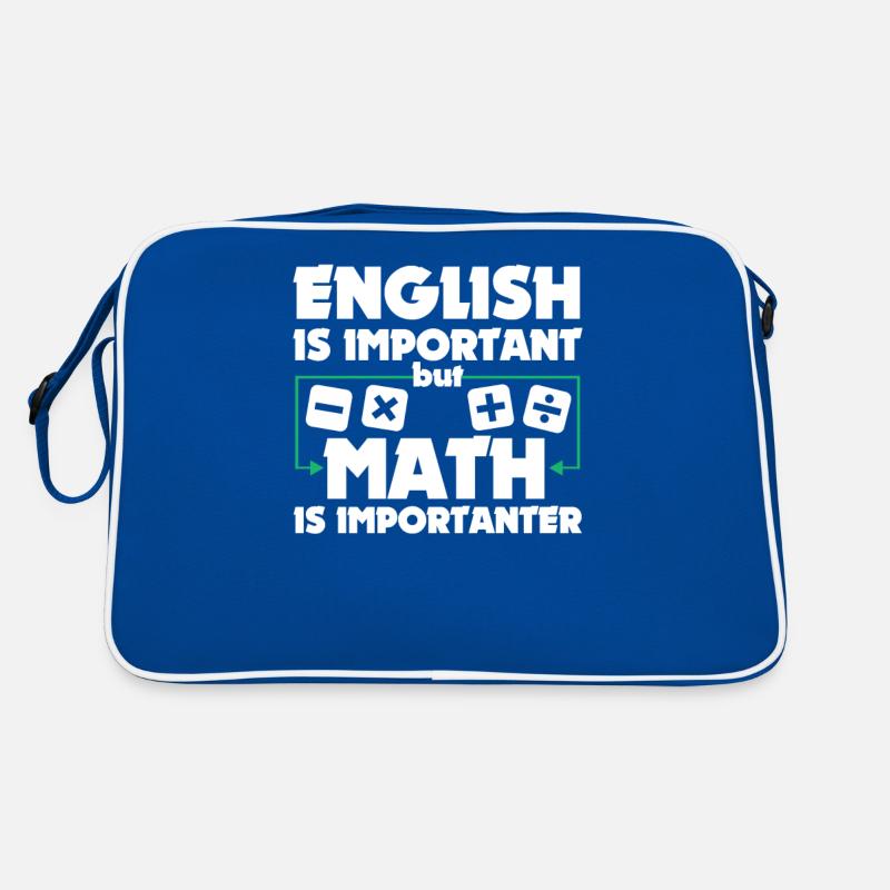 Funny Math Art Student Pun Mathematics Lovers Pun Retro Bag