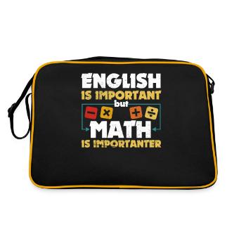 Drôle d’étudiant en mathématiques Drôle d’amoureux des mathématiques - Sac Retro - noir/or - Dos