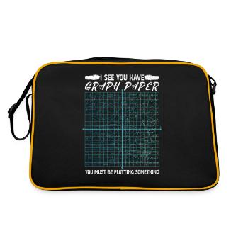 Je vois que vous avez graph paper mathematics pun formula - Sac Retro - noir/or - Dos
