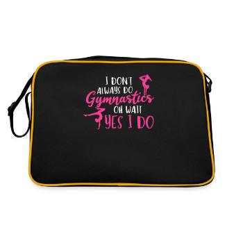 I don't always do gymnastics Oh wait yes I - Retro Bag - black/gold - Back