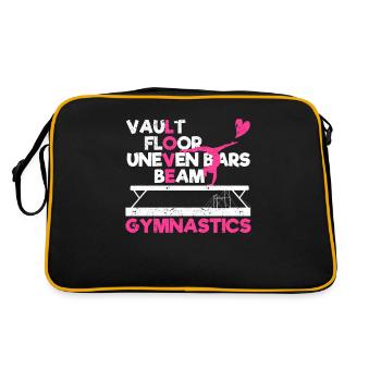 Drôle de gymnaste amateur de sol voûté - Sac Retro - noir/or - Dos