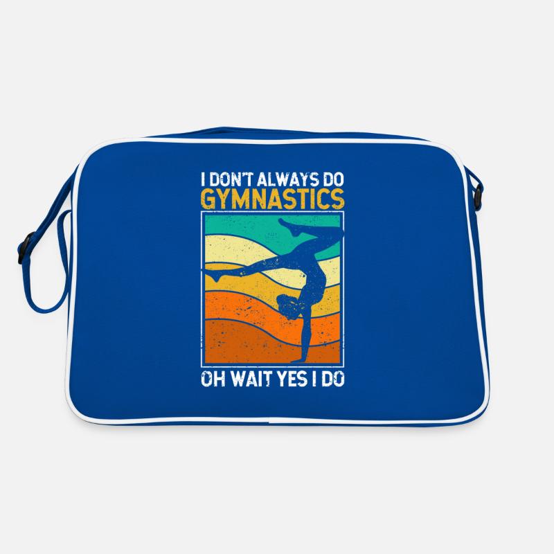 Funny gymnast I don't always do gymnastics Retro Bag