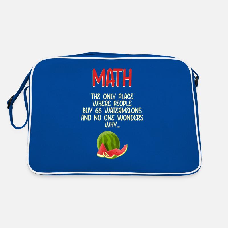 Math And Watermelons Mathematics Calculation Humor Retro Bag