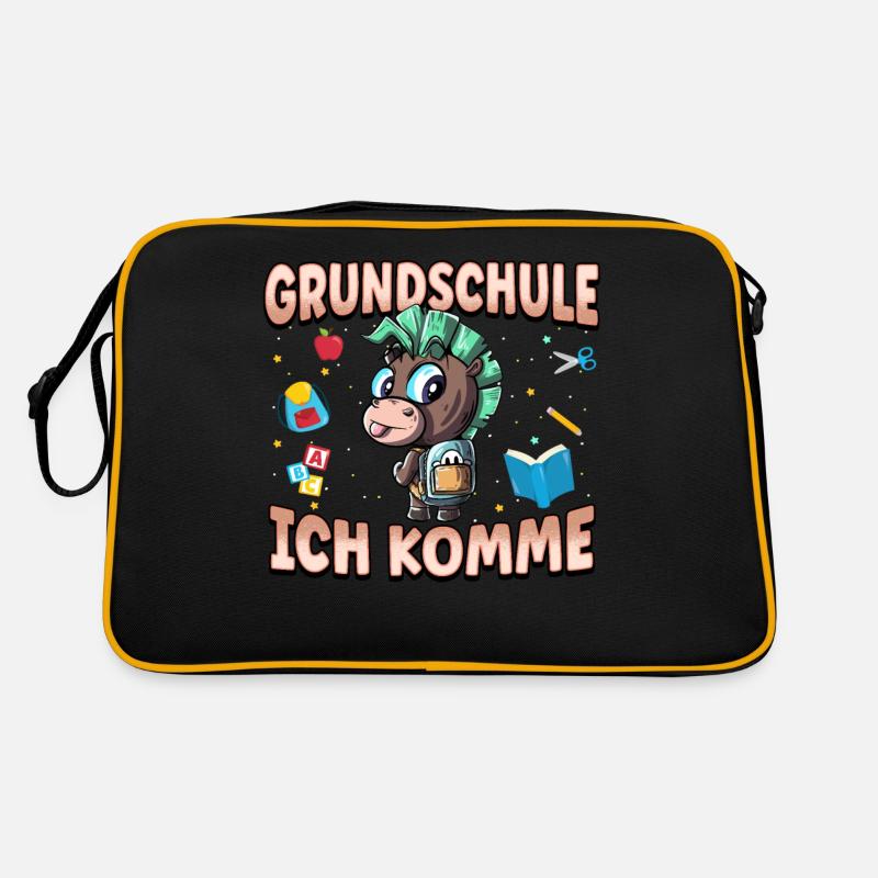 Grundschule Ich Komme Ein Schulkind Einschulung Retro Tasche