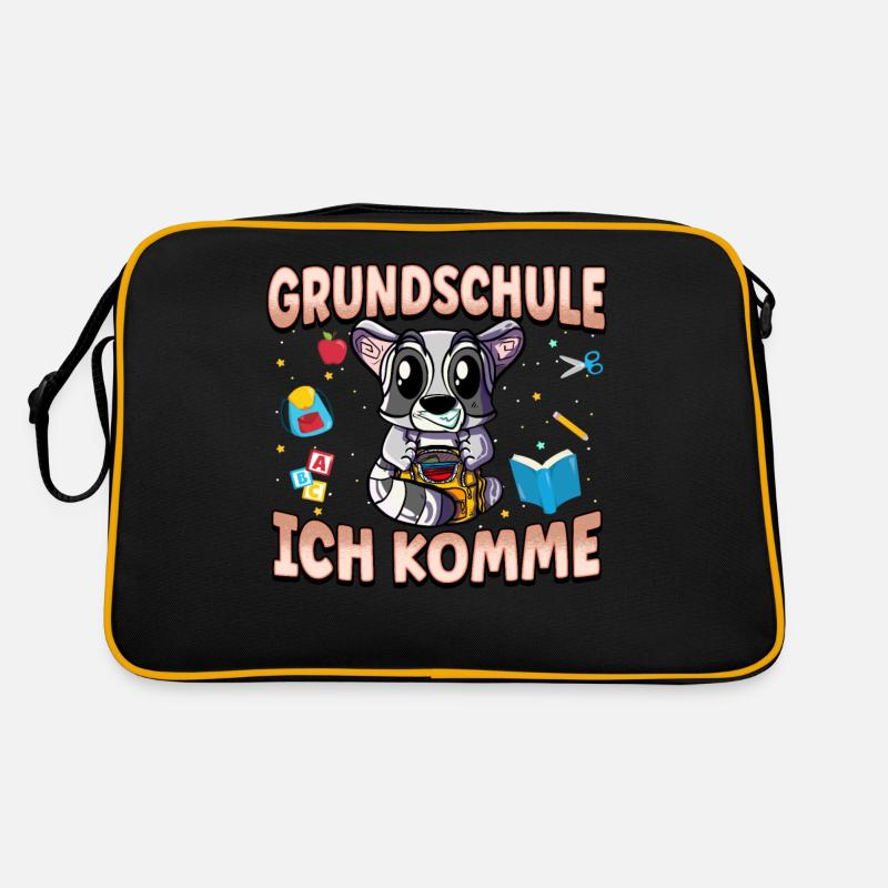 Grundschule Ich Komme Ein Schulkind Einschulung Retro Tasche