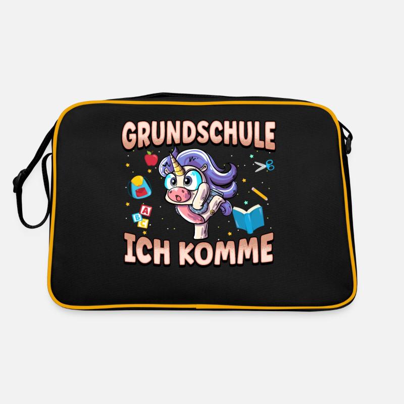 Grundschule Ich Komme Ein Schulkind Einschulung Retro Tasche