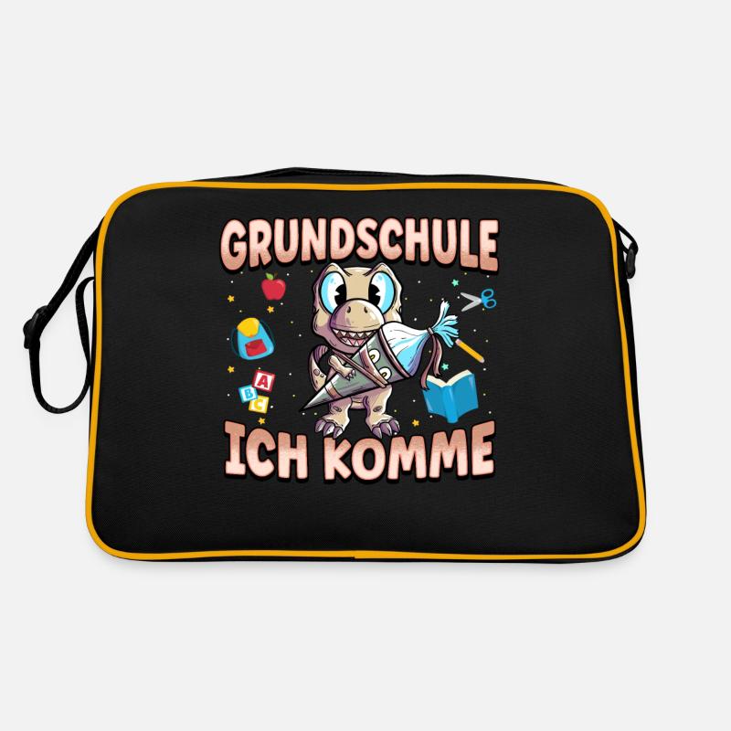 Grundschule Ich Komme Ein Schulkind Einschulung Retro Tasche