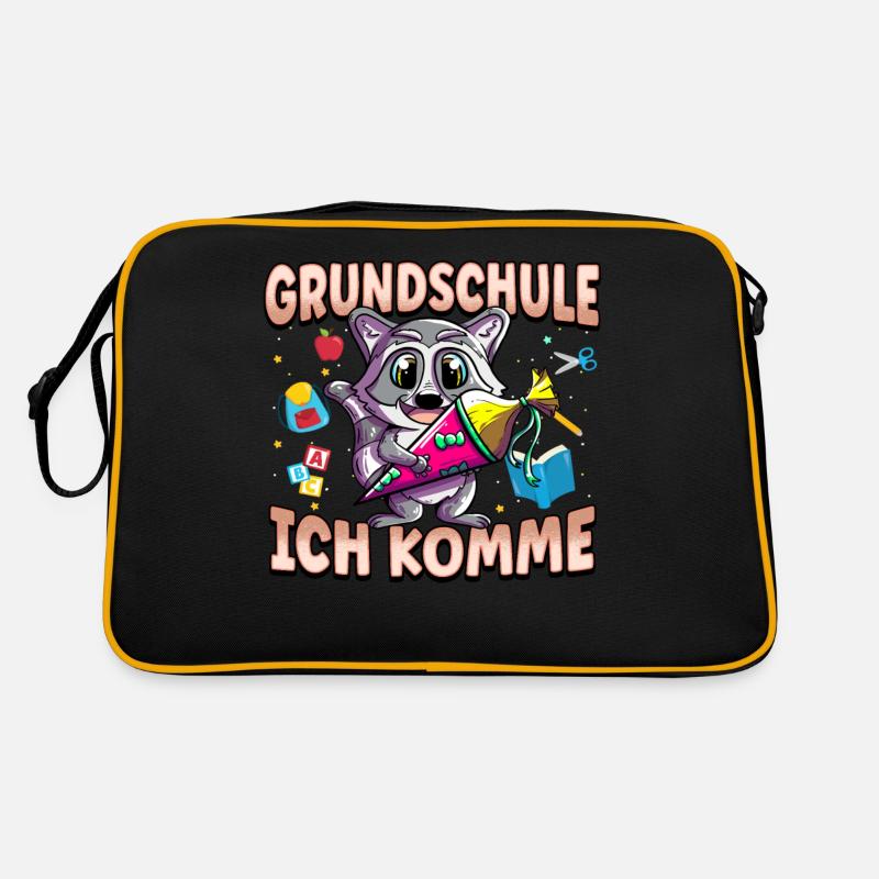 Grundschule Ich Komme Ein Schulkind Einschulung Retro Tasche