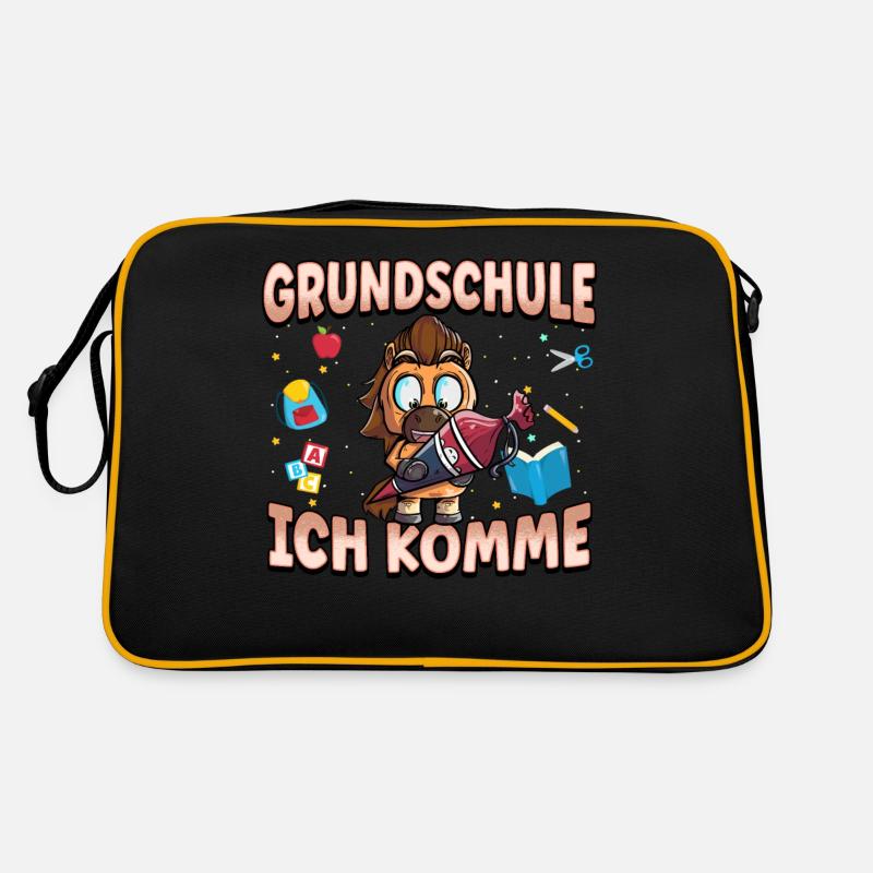 Grundschule Ich Komme Ein Schulkind Einschulung Retro Tasche