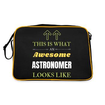 Astronome - Sac Retro - noir/or - Dos