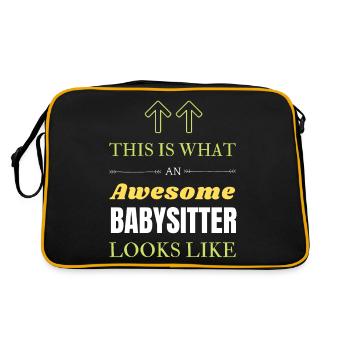 Baby-sitter - Sac Retro - noir/or - Dos