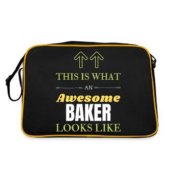 Baker - Retro Bag - black/gold - Back