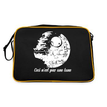 Ce n’est pas une lune - Sac Retro - noir/or - Dos