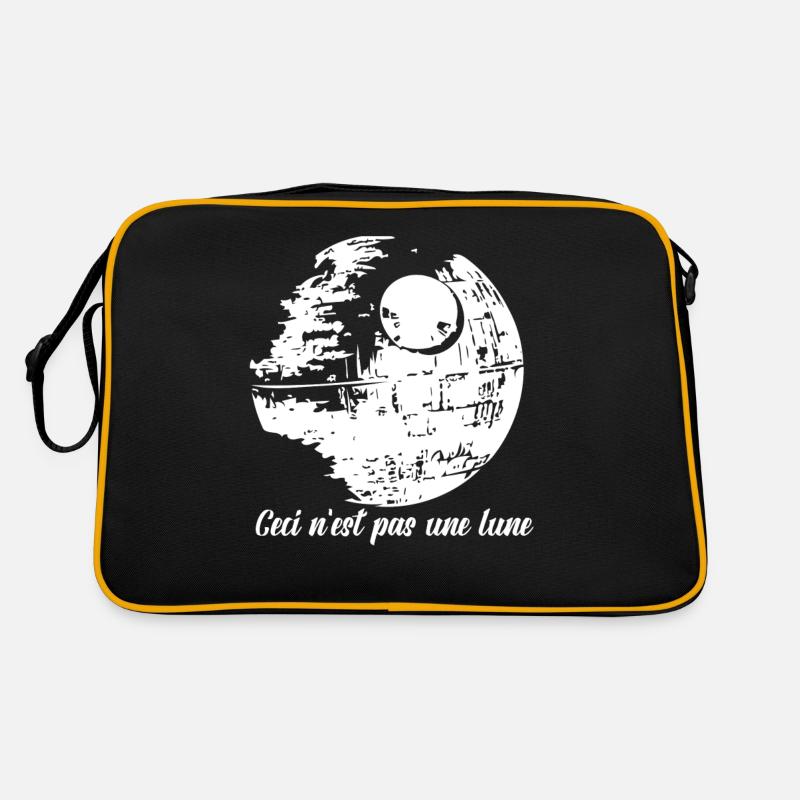 This Is Not A Moon - Retro Bag - black/gold