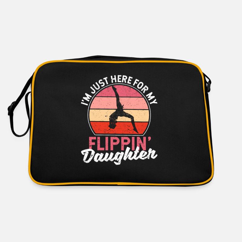 Gymnastics Mama Papa I'm only here for my Retro Bag