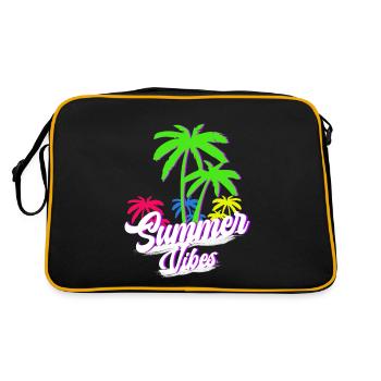 Summer Vibes - Retro Bag - black/gold - Back
