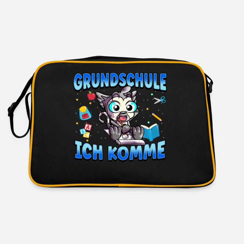 Grundschule Ich Komme Ein Schulkind Einschulung Retro Tasche