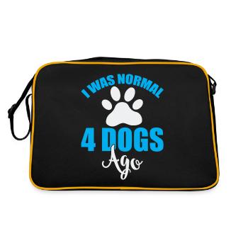 J’étais normal il y a 4 chiens - Sac Retro - noir/or - Dos