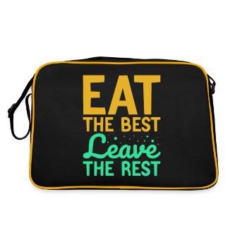 eat the best leave the rest - Retro Bag - black/gold - Back
