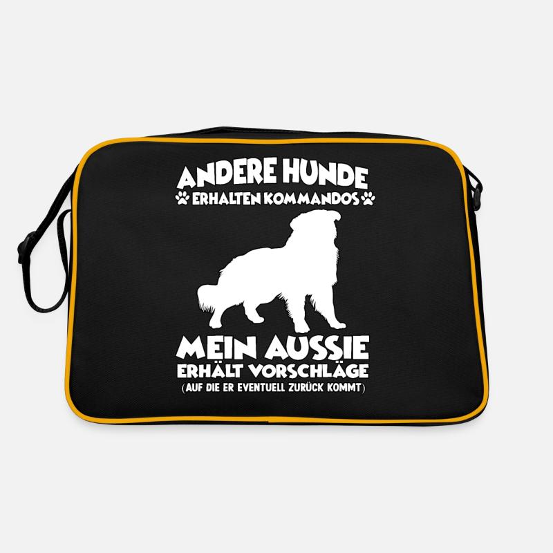 Hund Training Australian Shepherd Hundehalter Retro Tasche