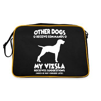 Cool Obedience Magyar Vizsla Chiens de dressage - Sac Retro - noir/or - Dos