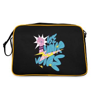 Verwenden Sie Ihre Stimme Verwenden Sie Ihre Stimm - Retro Tasche - Schwarz/Gold - Hinten