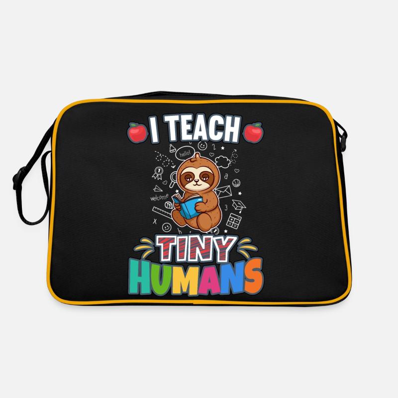 I Teach Tiny Humans Elementary School Teacher Retro Bag