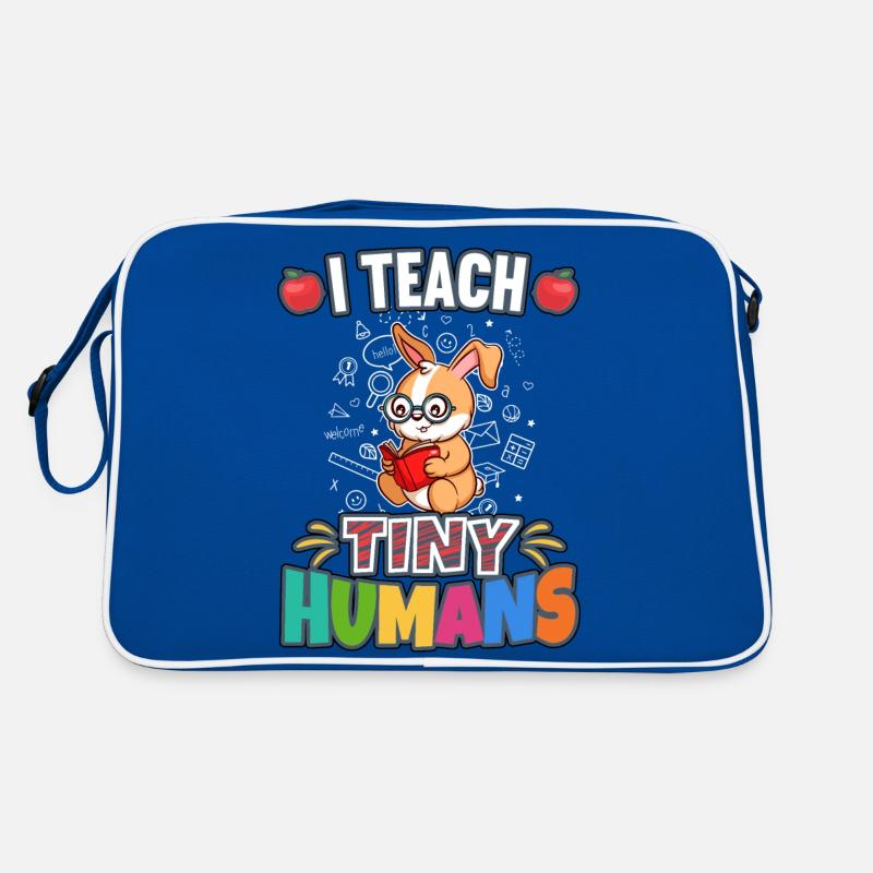 I Teach Tiny Humans Elementary School Teacher Retro Bag