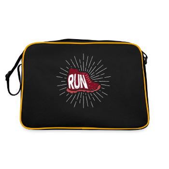 Chaussures de sport Course Drôle Course Sprint Jogging - Sac Retro - noir/or - Dos