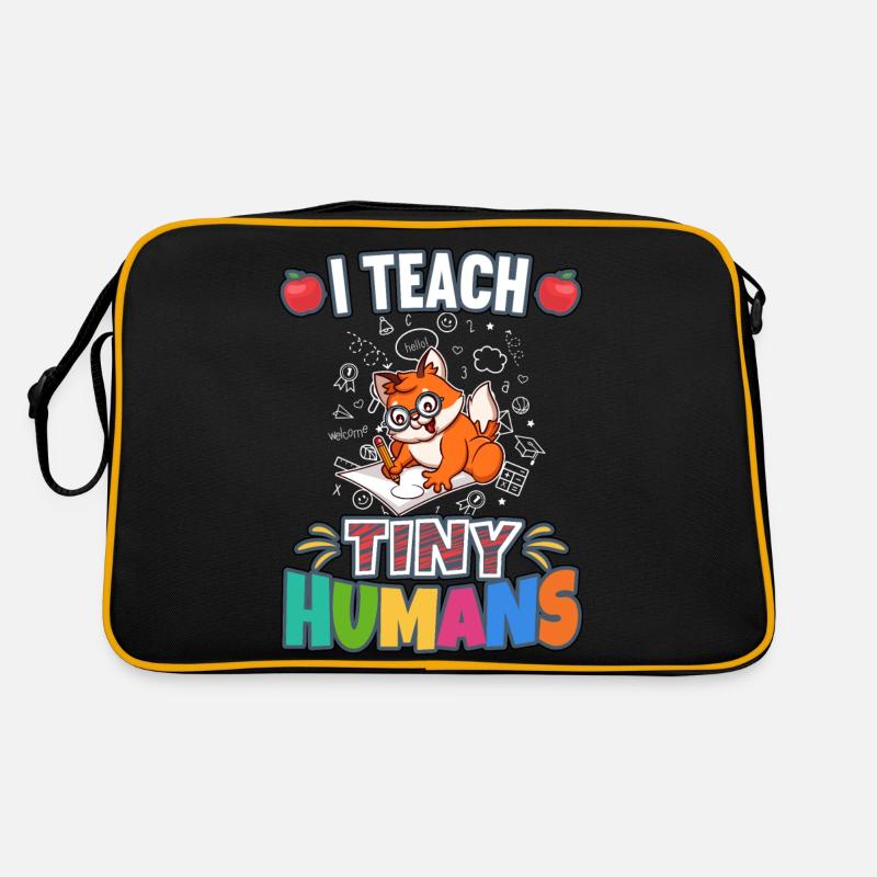 I Teach Tiny Humans Elementary School Teacher Retro Bag