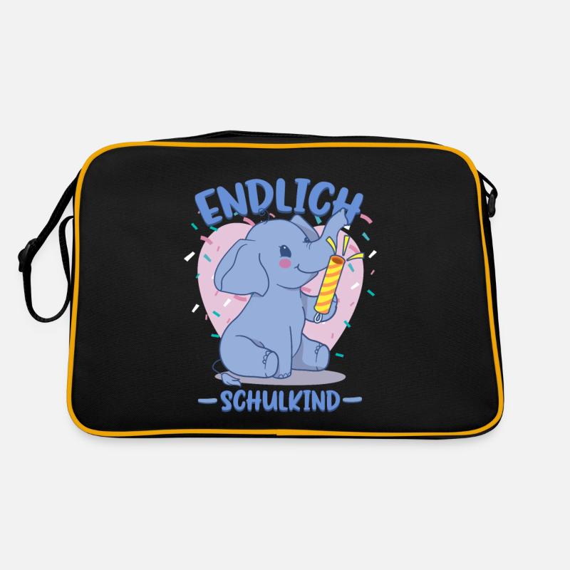 Endlich Schulkind 1. Klasse Retro Tasche