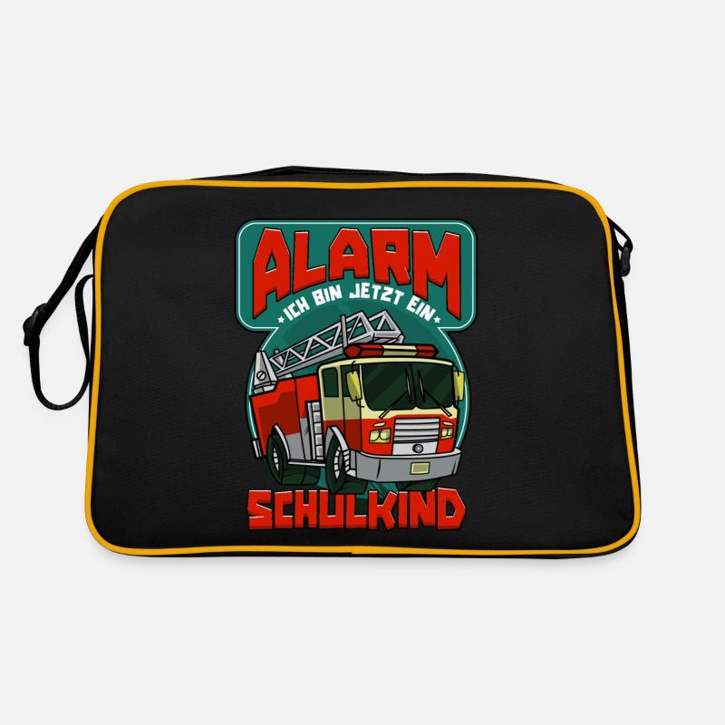 Alarm ich bin jetzt ein Schulkind 1. Klasse Retro Tasche