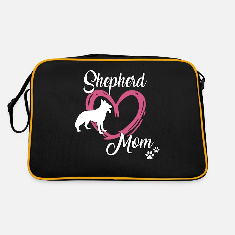 Schäferhund Mama Hunde Deutscher Schäferhund Retro Tasche