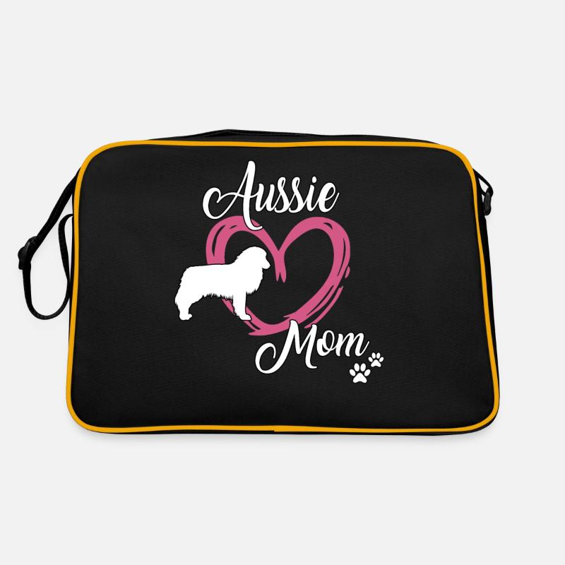 Aussie Mom Hundehalter süßes Australian Shepherd Retro Tasche