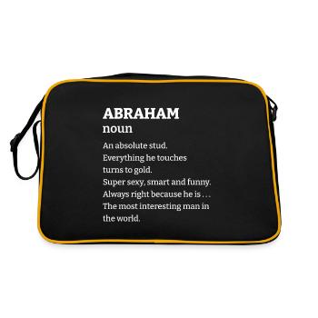 Abraham: An absolute stud. Everthing he touches tu - Retro Bag - black/gold - Back