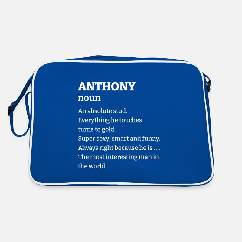 Anthony: An absolute stud. Everthing he touches tu Retro Tasche