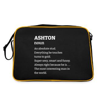 Ashton: An absolute stud. Everthing he touches tur - Retro Bag - black/gold - Back